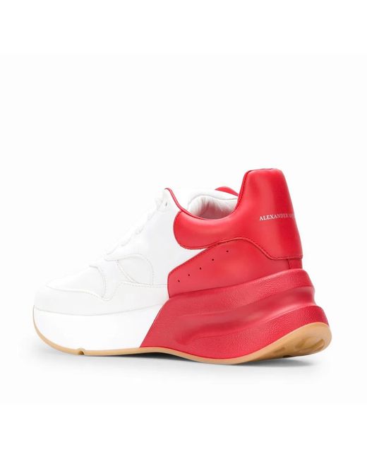 McQueen Red Oversized Runner Sneakers for men