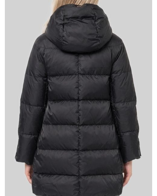 Herno Black A-Shape Puffer Jacket