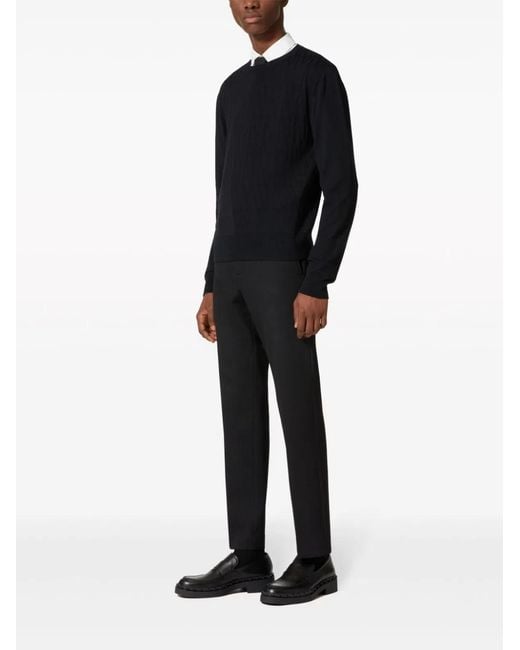 Valentino Garavani Black Wool Sweater for men