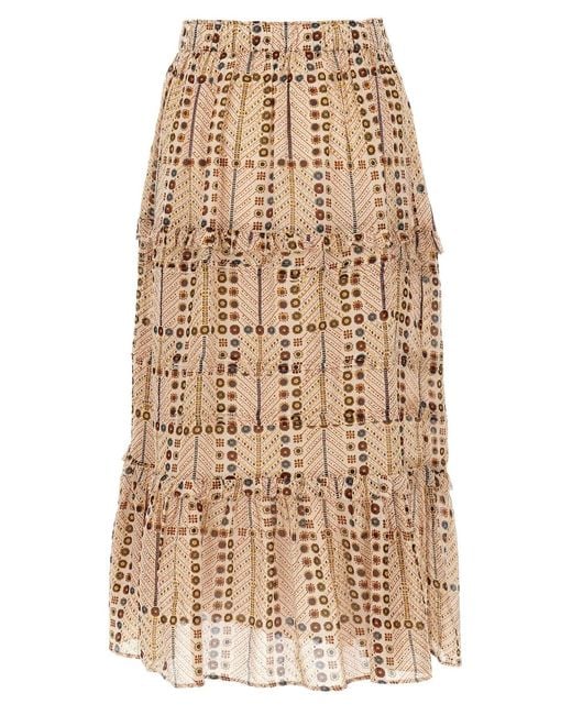 Isabel Marant Natural Marant Etoile 'Diya' Skirt