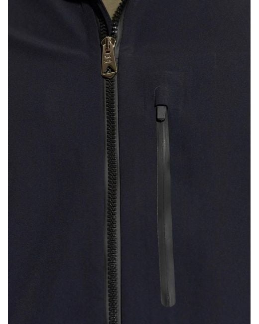 Paul Smith Blue Nylon Blouson Jacket for men