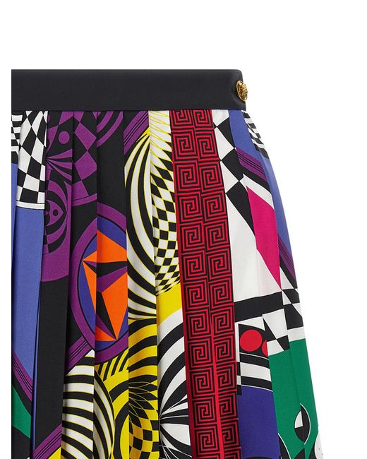 Versace Red 'Teatro' Skirt