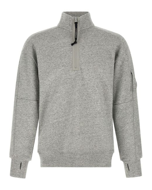 C P Company Gray Cotton Sweatshirt for men