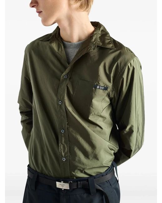 Prada Green Camicia Piuma for men