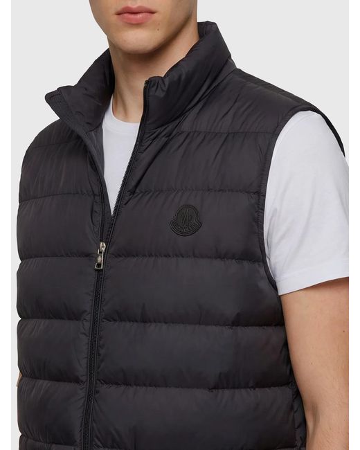 Moncler Black Quilted Padded Gilet for men
