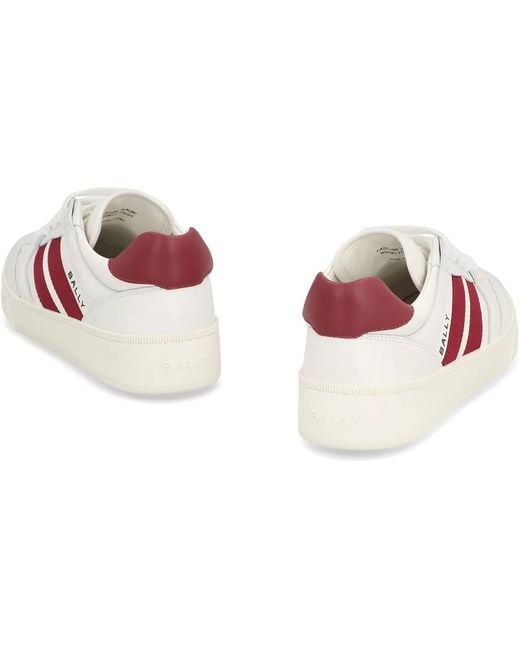 Bally White Leather Rebby Sneakers for men