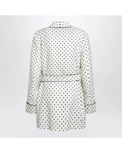 Valentino White Supergrain Jacket With Plusdepois Print