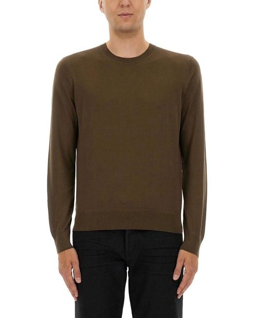 Tom Ford Brown Wool T-Shirts for men