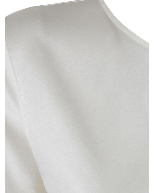 Emporio Armani White Silk Top