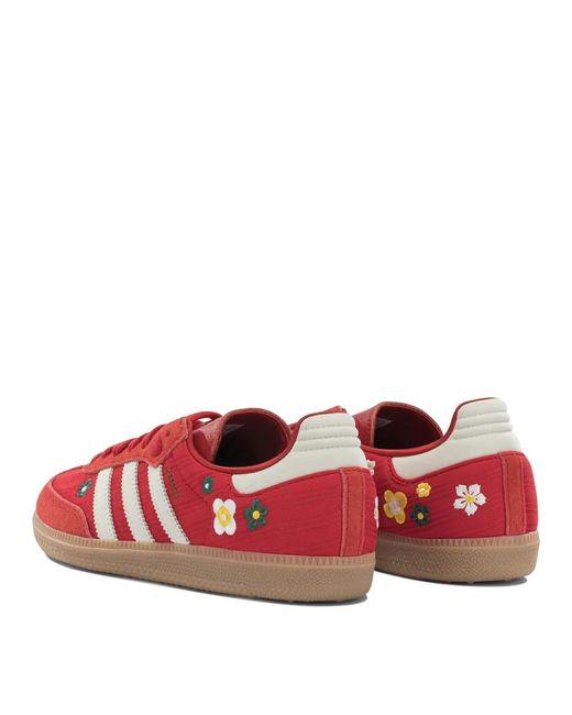 Adidas Originals Red X Liberty London Samba Og Leather Synthetic Rubber Sneakers