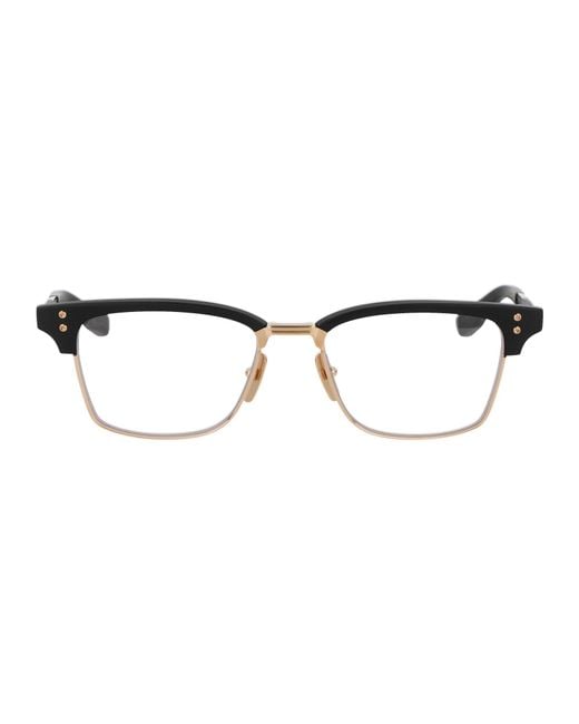 Dita Eyewear Black Matte/ Titanium Glasses for men