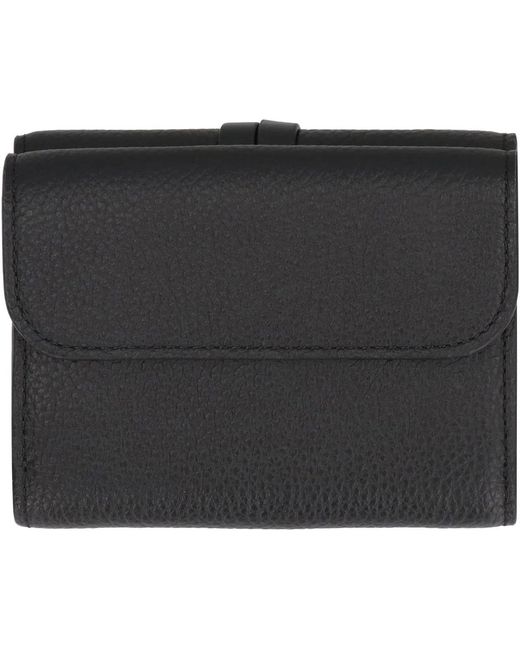 Chloé Black Small Alphabet Trifold Wallet