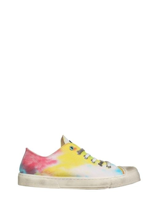 Gienchi Yellow Jean Michel Low Sneakers for men
