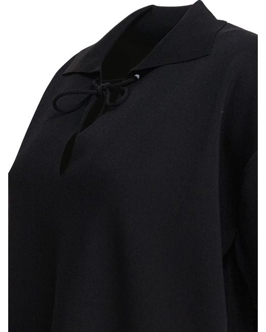 Max Mara Black Polyamide Top