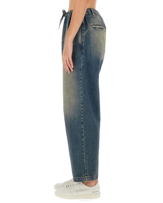 Moschino Blue Cotton Denim Pants