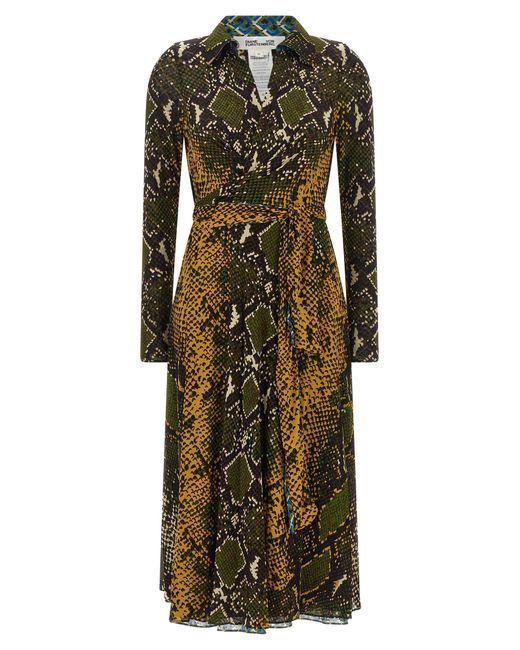 Diane von Furstenberg Green 'Phoenix' Reversible Dress