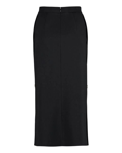 Pinko Black Gto Midi Skirt