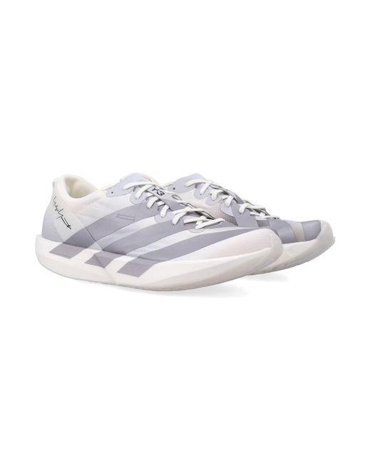 Y-3 White Adios Trainers Chalk