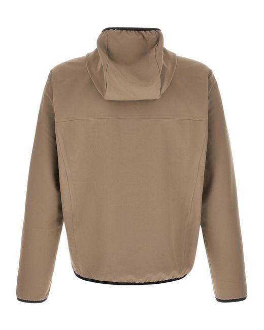 Boss Brown 'Litewear' Hooded Jacket for men