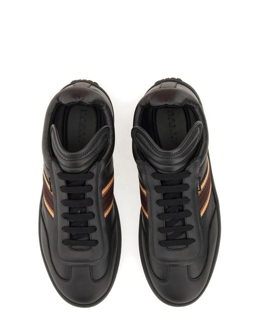 Bally Black Sneaker With Logo for men