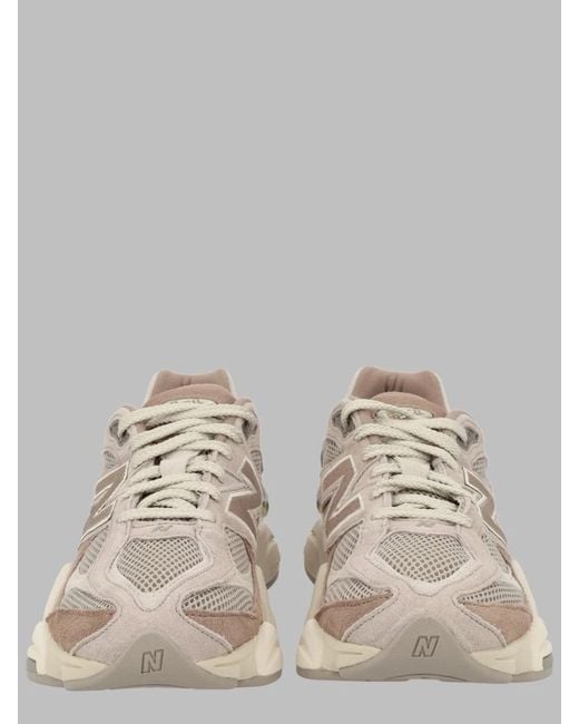 New Balance Natural 9060 Mesh And Suede Sneakers