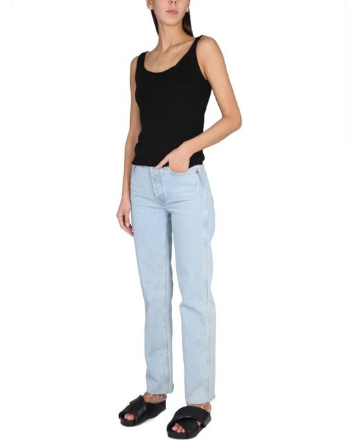 Aspesi Black Cotton Tops