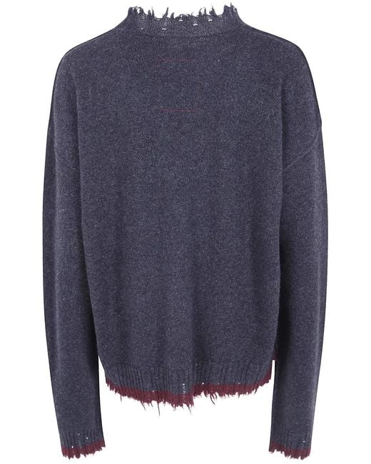 Uma Wang Blue "Plain Ws" Long Sleeves Top