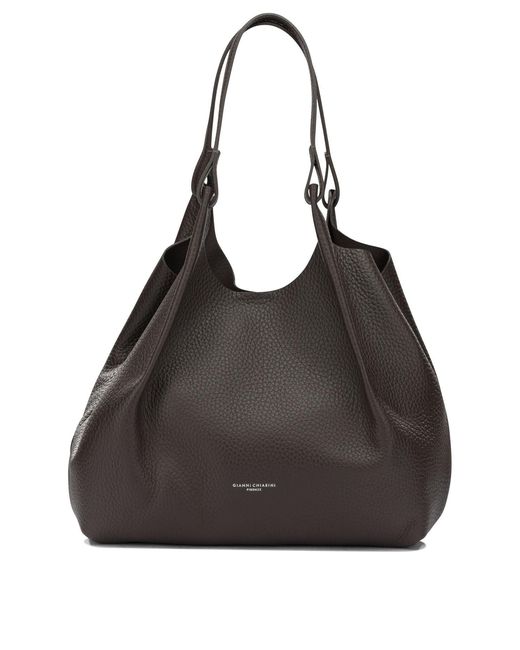 Gianni Chiarini Black Leather Shoulder Bags