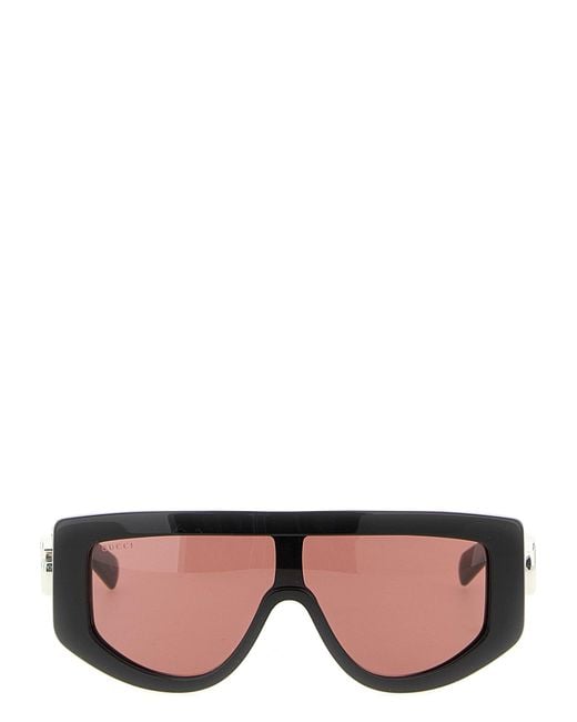 Gucci Pink Rectangular Shape Sunglasses