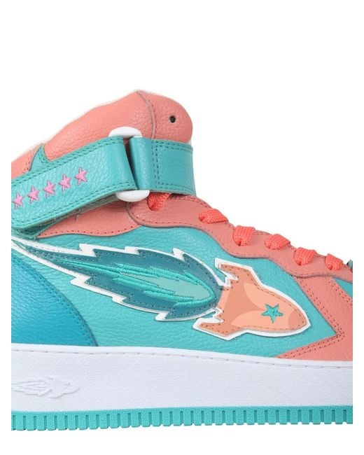 ENTERPRISE JAPAN Blue Japan Enterprise Rocket Mid Sneakers for men