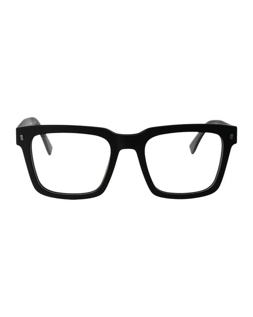 DSquared² Black Matte Acetate Glasses for men