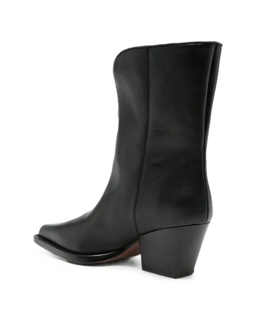 Paris Texas Black "Jane" Midcalf Boot T. 060