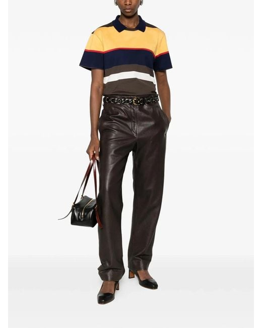Versace Blue Striped Cotton-Jersey T-Shirt