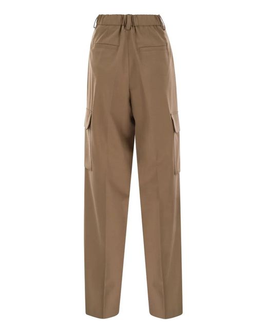 Herno Natural Soft Wool Cargo Pants