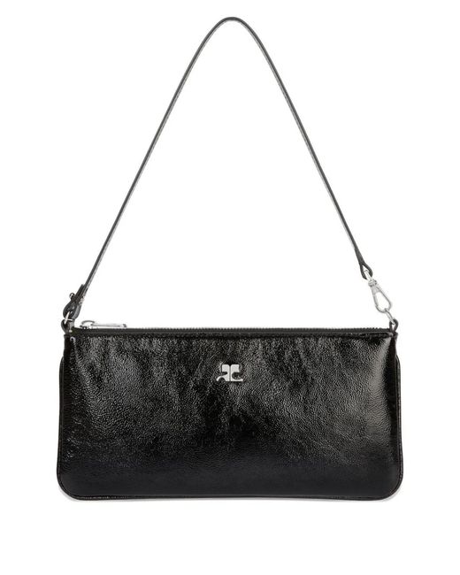Courreges Black Courregès Ac Naplack Zipped Pouch
