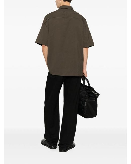 Givenchy Brown Recycled Polyester Shirt for men