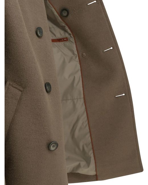 Herno Green "Peacoat Resort" Short Coat for men