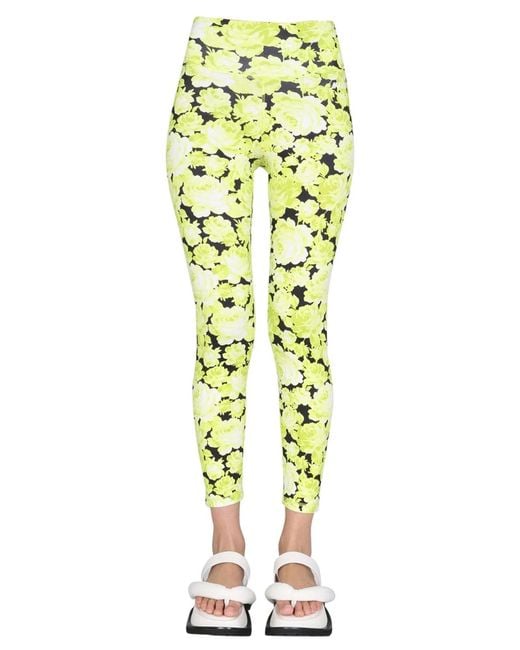MSGM Metallic Active Leggings