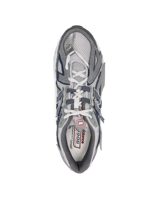 New Balance White "Tier 1" Synthetic Mesh Lifestyle Sneakers