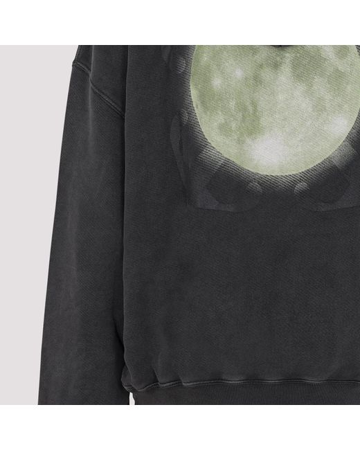 Off-White c/o Virgil Abloh Black Super Moon Print Sweatshirt for men