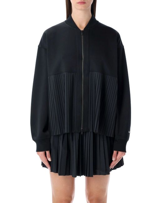 Nike Blue Pleated Zip Jacket