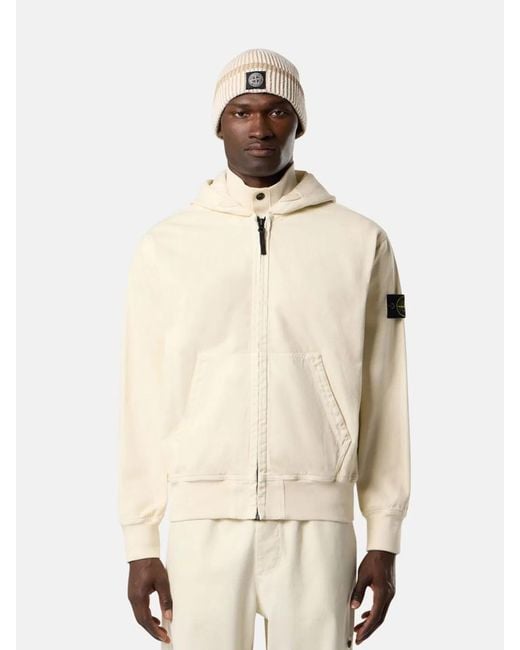Stone Island Natural Hoodie Sweater for men