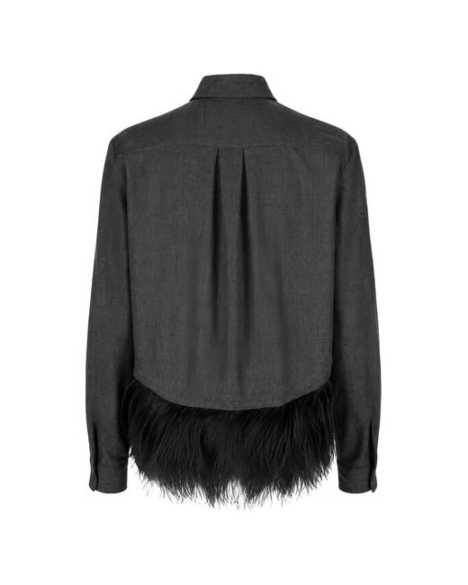 Fabiana Filippi Black Virgin Wool Shirt