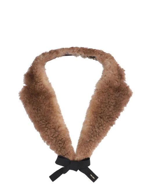 Prada Natural Shearling Collar