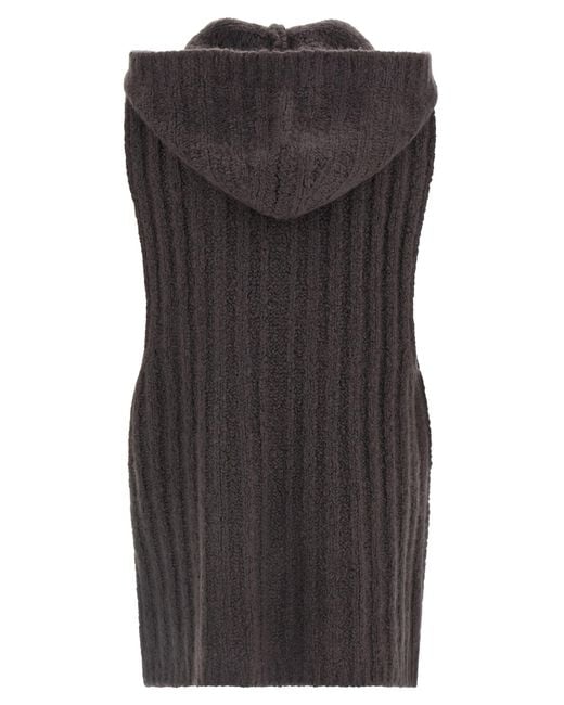 Rick Owens Black 'Hooded Tank' Top for men
