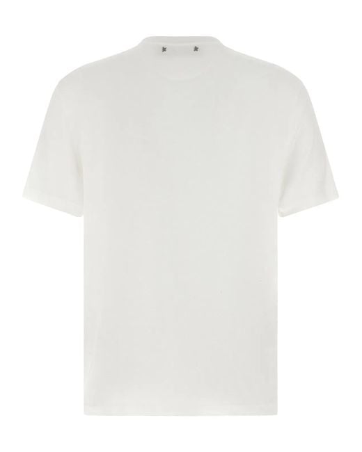 Golden Goose Deluxe Brand White 'Journey' T-Shirt for men