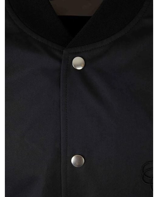 Jil Sander Black Sleek Minimalist Bomber Jacket for men