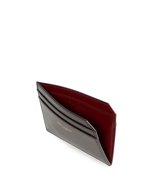 Saint Laurent Black Open Card Case for men