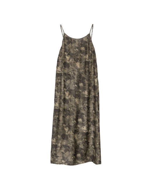 Uma Wang Green Anaya Printed Long Dress