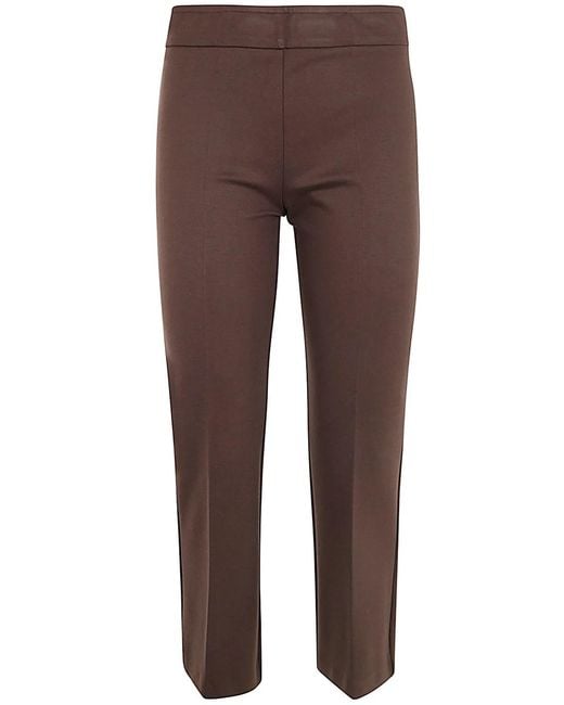 DR. HOPE Brown Gym Flare Trousers